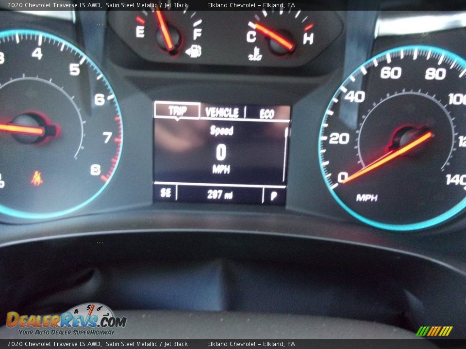 2020 Chevrolet Traverse LS AWD Satin Steel Metallic / Jet Black Photo #12