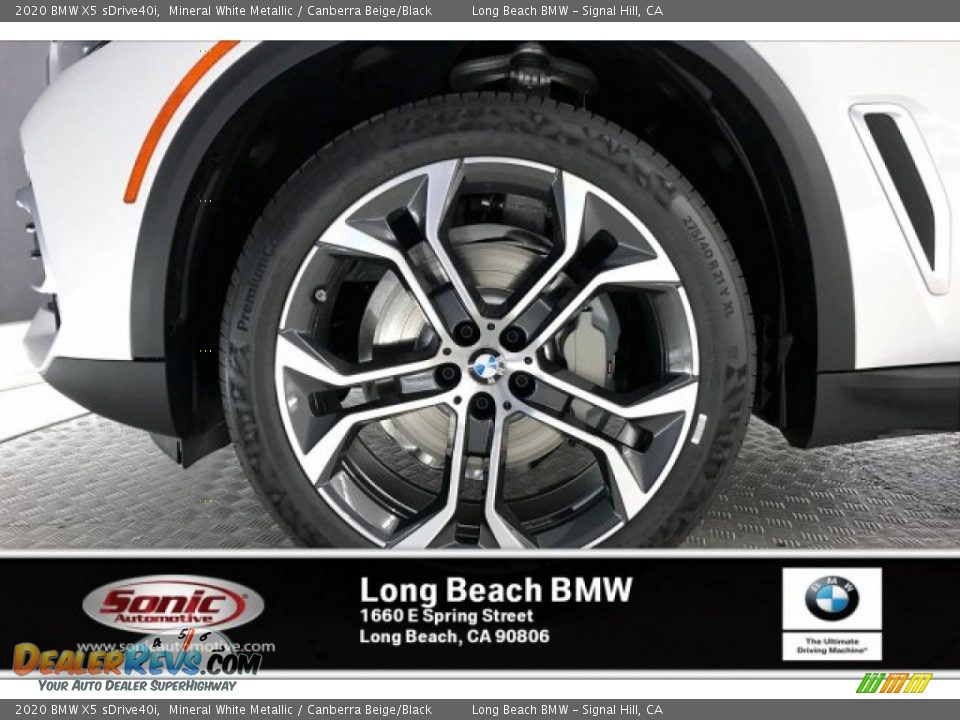 2020 BMW X5 sDrive40i Mineral White Metallic / Canberra Beige/Black Photo #9