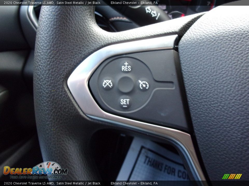 2020 Chevrolet Traverse LS AWD Satin Steel Metallic / Jet Black Photo #16