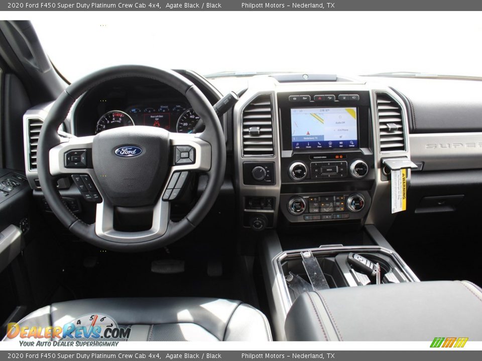 2020 Ford F450 Super Duty Platinum Crew Cab 4x4 Agate Black / Black Photo #20