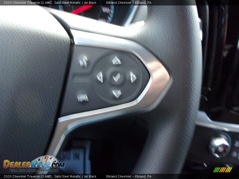 2020 Chevrolet Traverse LS AWD Satin Steel Metallic / Jet Black Photo #17