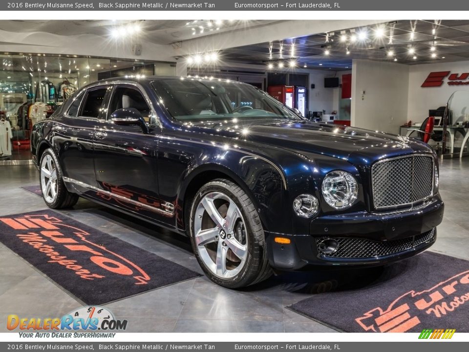 2016 Bentley Mulsanne Speed Black Sapphire Metallic / Newmarket Tan Photo #1