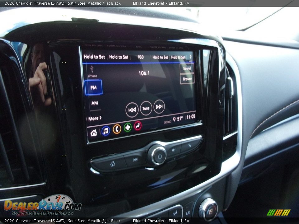 2020 Chevrolet Traverse LS AWD Satin Steel Metallic / Jet Black Photo #18