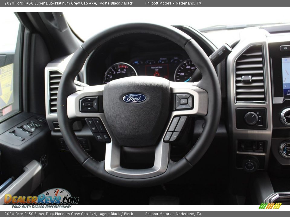 2020 Ford F450 Super Duty Platinum Crew Cab 4x4 Agate Black / Black Photo #21