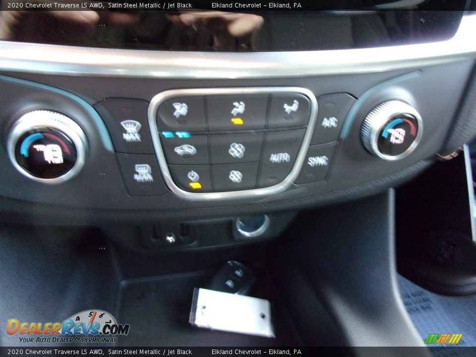 2020 Chevrolet Traverse LS AWD Satin Steel Metallic / Jet Black Photo #19