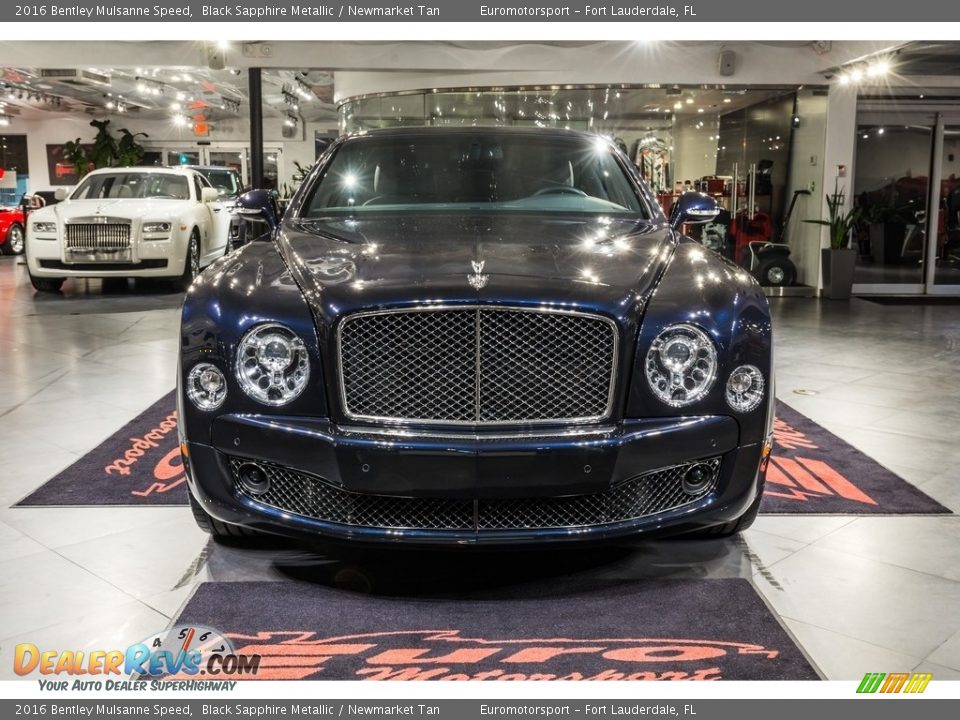 2016 Bentley Mulsanne Speed Black Sapphire Metallic / Newmarket Tan Photo #4