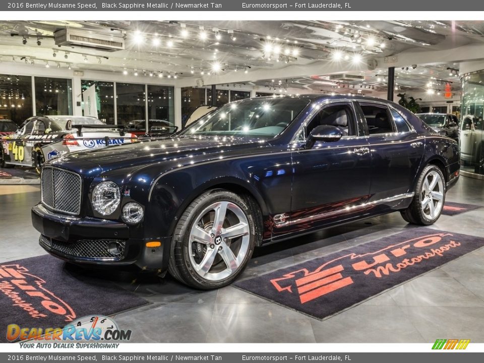 2016 Bentley Mulsanne Speed Black Sapphire Metallic / Newmarket Tan Photo #6