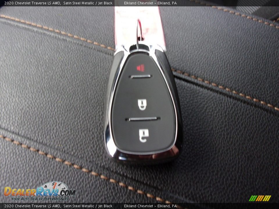 2020 Chevrolet Traverse LS AWD Satin Steel Metallic / Jet Black Photo #22
