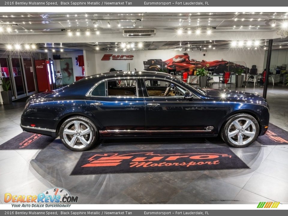 2016 Bentley Mulsanne Speed Black Sapphire Metallic / Newmarket Tan Photo #8