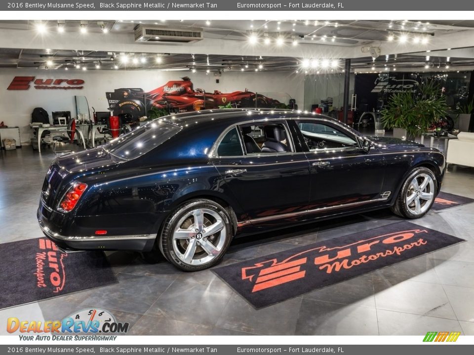 2016 Bentley Mulsanne Speed Black Sapphire Metallic / Newmarket Tan Photo #9