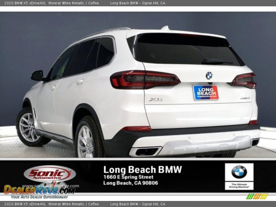 2020 BMW X5 sDrive40i Mineral White Metallic / Coffee Photo #2