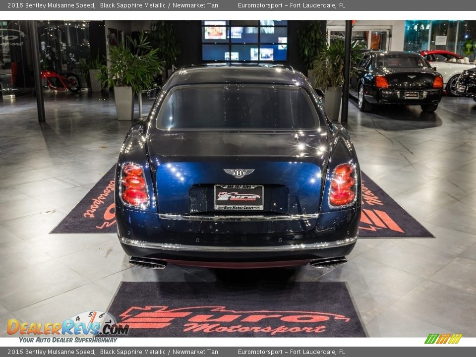 2016 Bentley Mulsanne Speed Black Sapphire Metallic / Newmarket Tan Photo #10