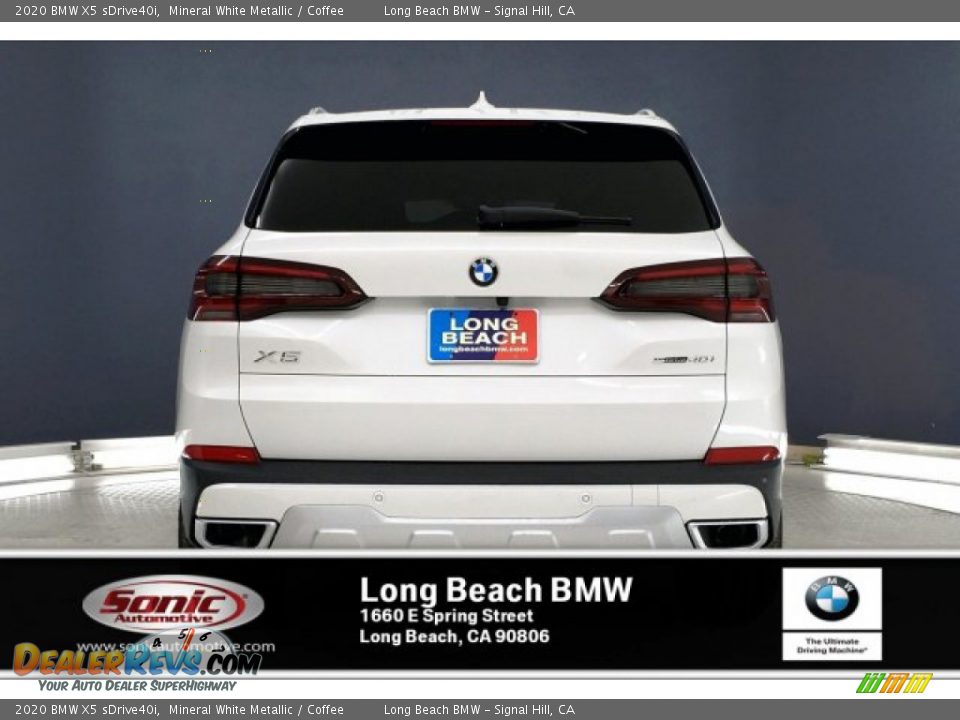 2020 BMW X5 sDrive40i Mineral White Metallic / Coffee Photo #3