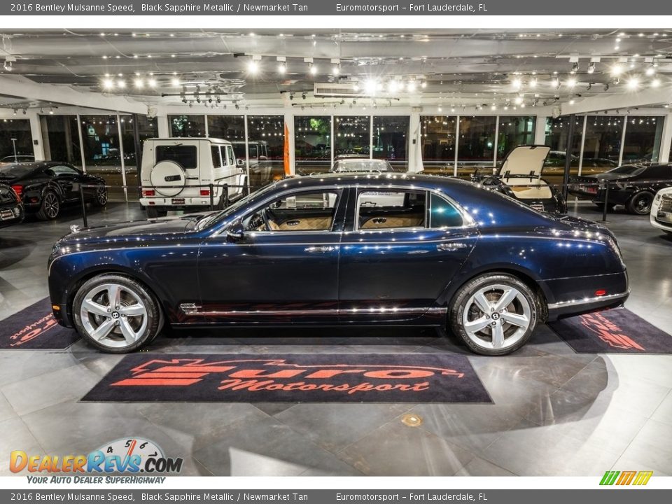 2016 Bentley Mulsanne Speed Black Sapphire Metallic / Newmarket Tan Photo #12