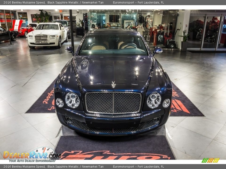 2016 Bentley Mulsanne Speed Black Sapphire Metallic / Newmarket Tan Photo #13