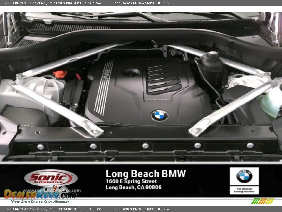 2020 BMW X5 sDrive40i Mineral White Metallic / Coffee Photo #8