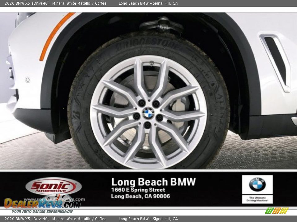 2020 BMW X5 sDrive40i Mineral White Metallic / Coffee Photo #9
