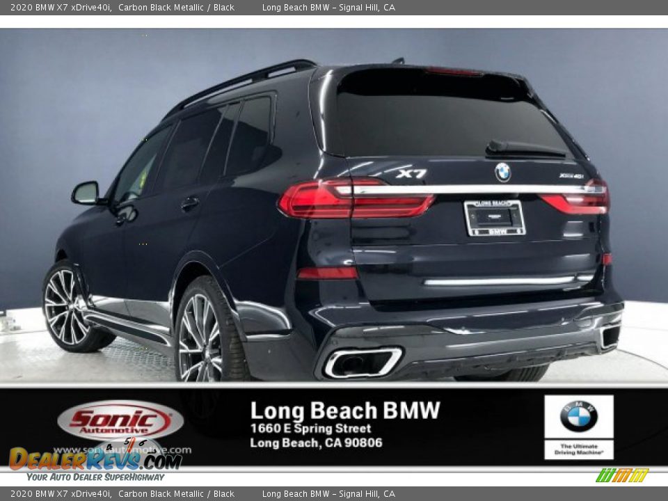 2020 BMW X7 xDrive40i Carbon Black Metallic / Black Photo #2