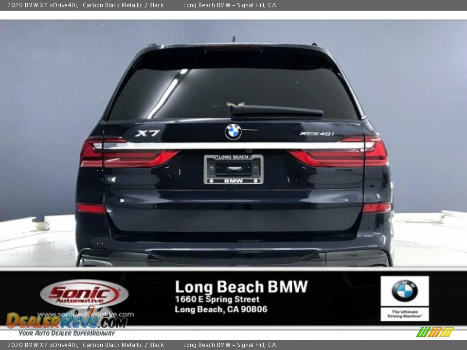 2020 BMW X7 xDrive40i Carbon Black Metallic / Black Photo #3