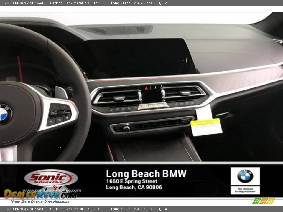 2020 BMW X7 xDrive40i Carbon Black Metallic / Black Photo #5