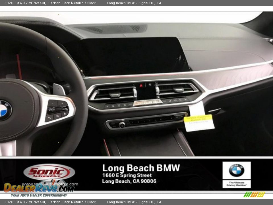 2020 BMW X7 xDrive40i Carbon Black Metallic / Black Photo #5