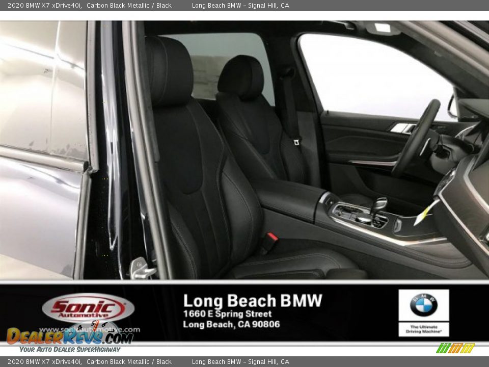 2020 BMW X7 xDrive40i Carbon Black Metallic / Black Photo #7