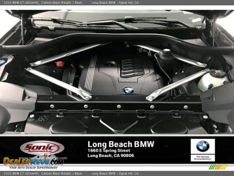 2020 BMW X7 xDrive40i Carbon Black Metallic / Black Photo #8