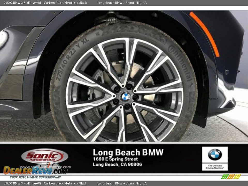 2020 BMW X7 xDrive40i Carbon Black Metallic / Black Photo #9