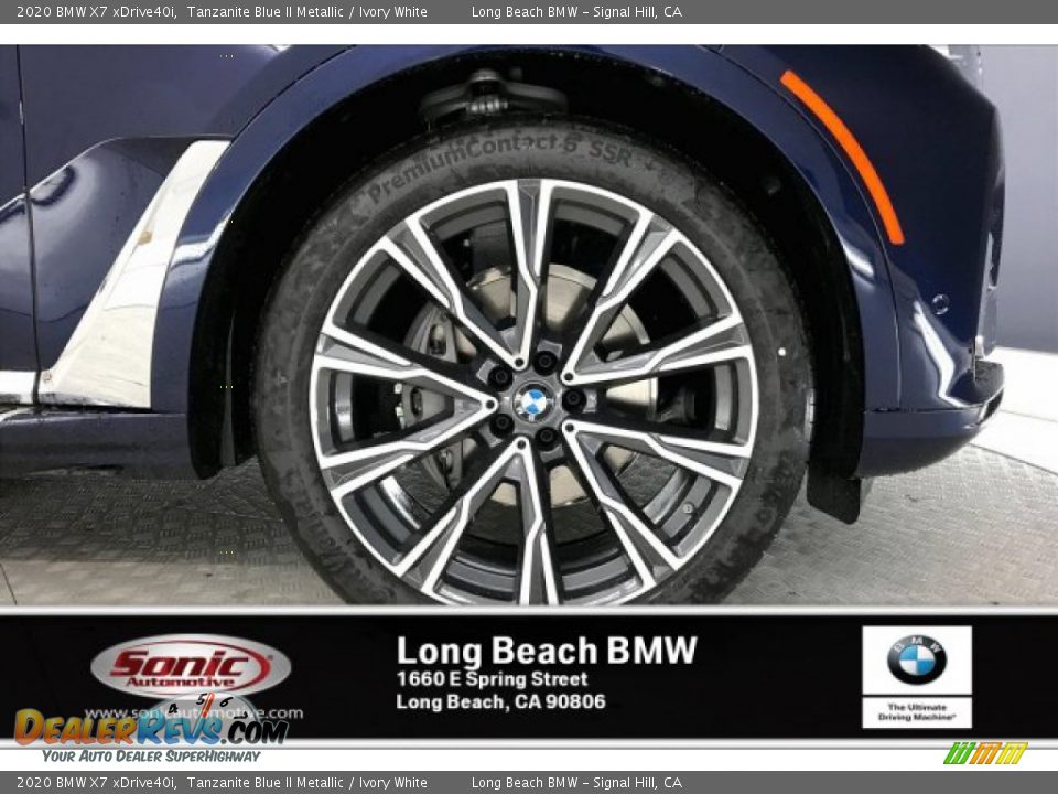 2020 BMW X7 xDrive40i Tanzanite Blue II Metallic / Ivory White Photo #9