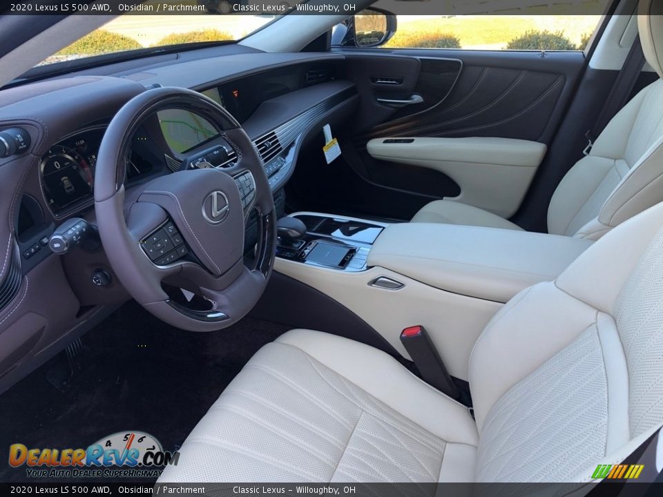 Parchment Interior - 2020 Lexus LS 500 AWD Photo #2