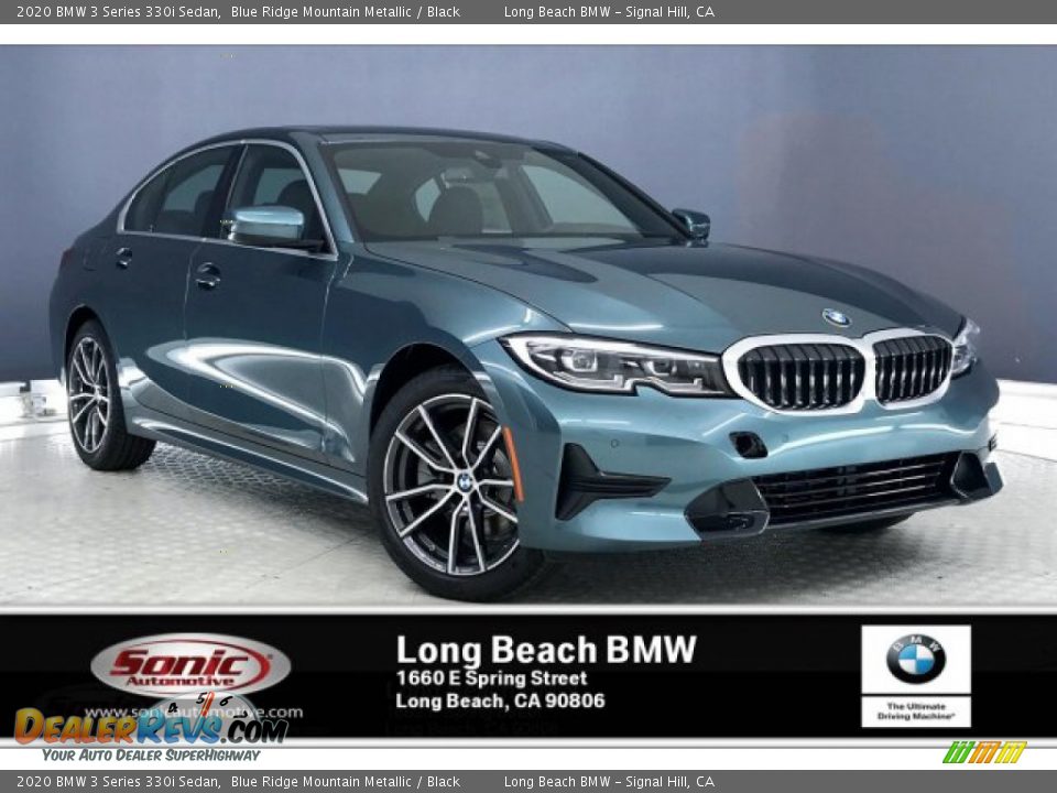 2020 BMW 3 Series 330i Sedan Blue Ridge Mountain Metallic / Black Photo #1
