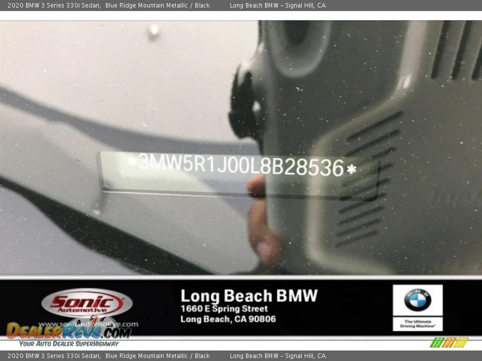 2020 BMW 3 Series 330i Sedan Blue Ridge Mountain Metallic / Black Photo #11