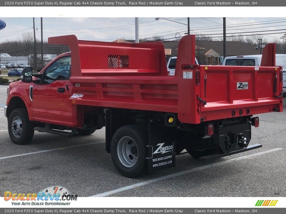 2020 Ford F350 Super Duty XL Regular Cab 4x4 Chassis Dump Truck Race Red / Medium Earth Gray Photo #6