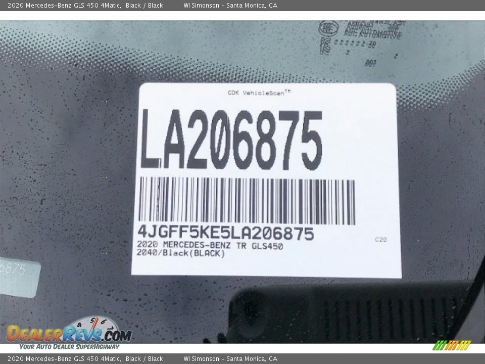 2020 Mercedes-Benz GLS 450 4Matic Black / Black Photo #11