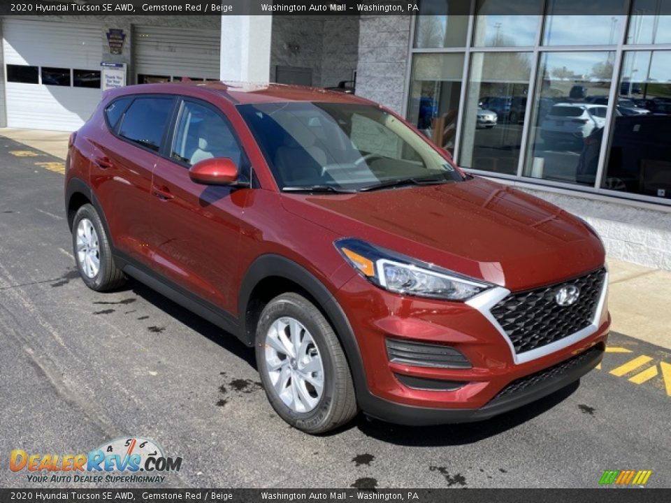 2020 Hyundai Tucson SE AWD Gemstone Red / Beige Photo #1