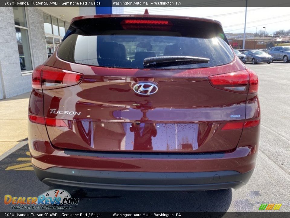 2020 Hyundai Tucson SE AWD Gemstone Red / Beige Photo #4