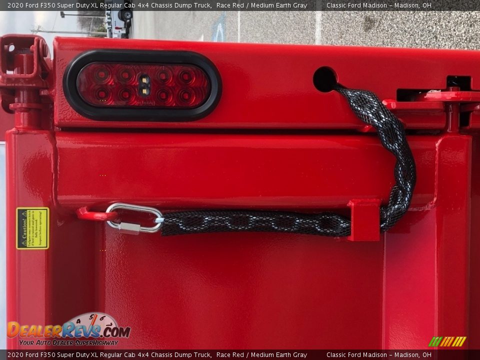 2020 Ford F350 Super Duty XL Regular Cab 4x4 Chassis Dump Truck Race Red / Medium Earth Gray Photo #11