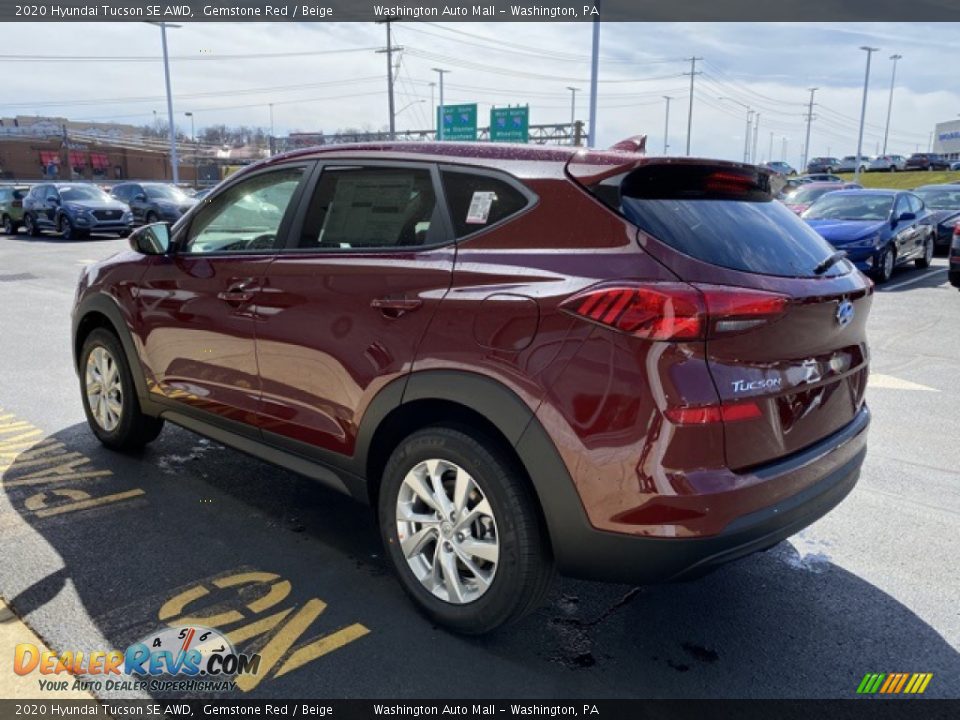 2020 Hyundai Tucson SE AWD Gemstone Red / Beige Photo #5