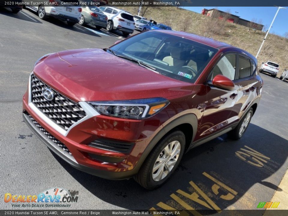 2020 Hyundai Tucson SE AWD Gemstone Red / Beige Photo #6