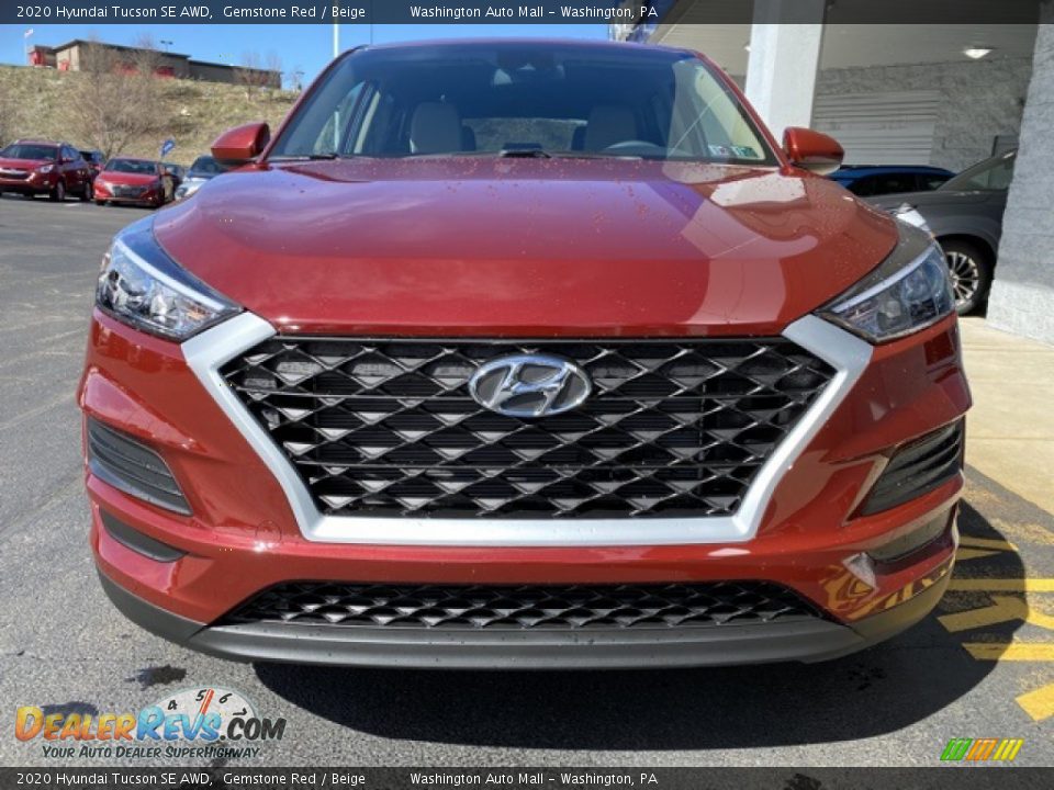 2020 Hyundai Tucson SE AWD Gemstone Red / Beige Photo #7