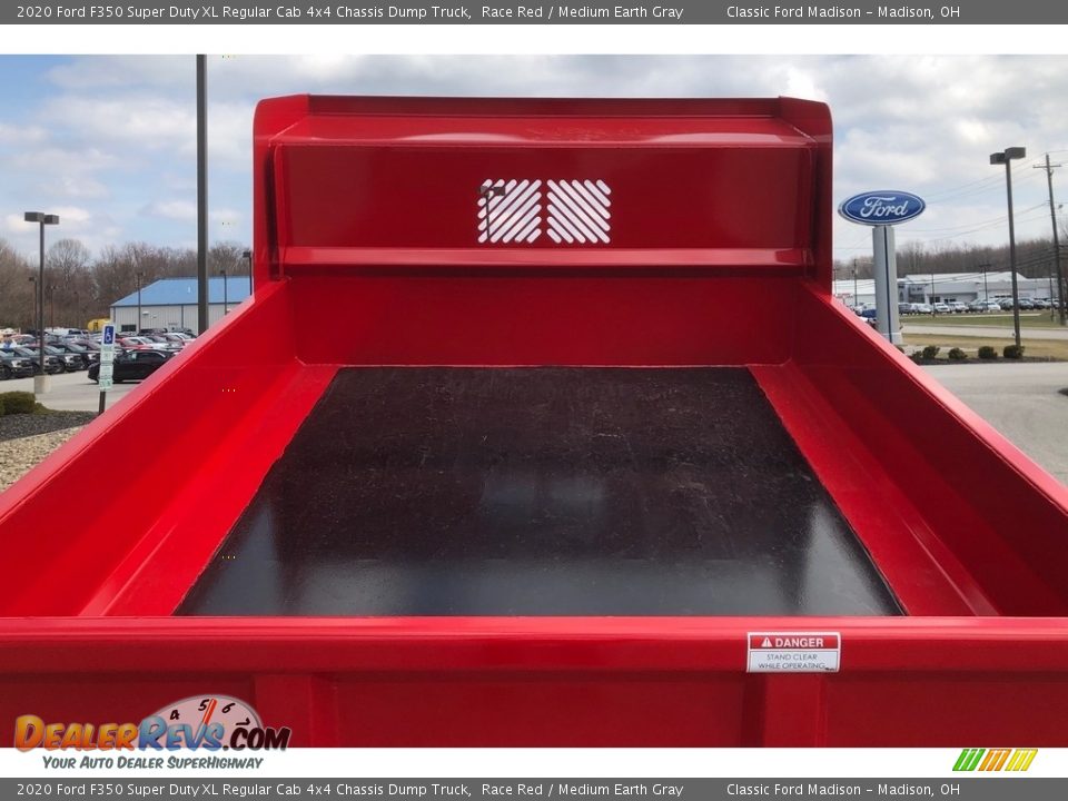 2020 Ford F350 Super Duty XL Regular Cab 4x4 Chassis Dump Truck Race Red / Medium Earth Gray Photo #15