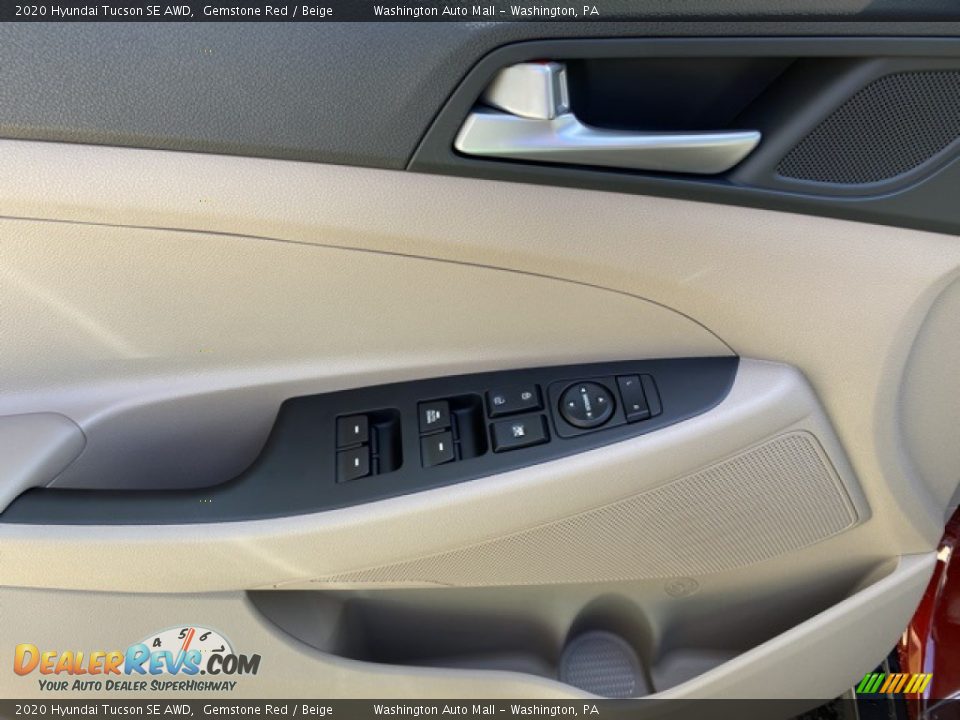 2020 Hyundai Tucson SE AWD Gemstone Red / Beige Photo #8