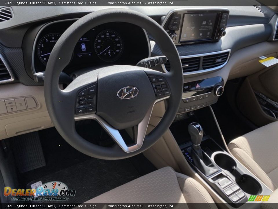 2020 Hyundai Tucson SE AWD Gemstone Red / Beige Photo #10
