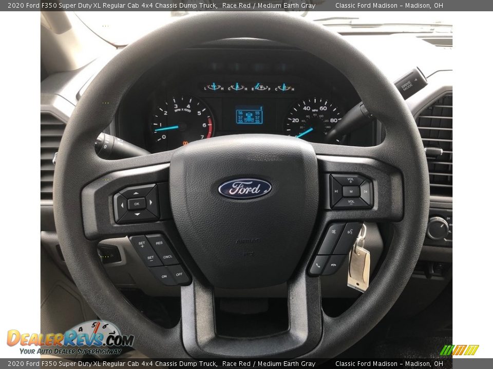 2020 Ford F350 Super Duty XL Regular Cab 4x4 Chassis Dump Truck Race Red / Medium Earth Gray Photo #17