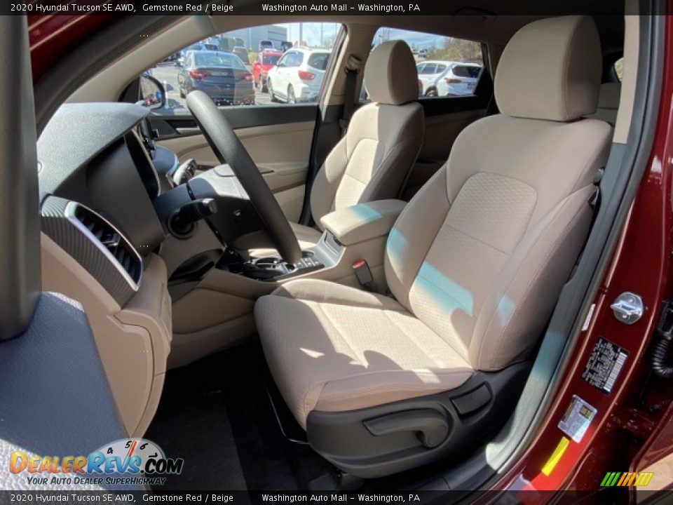 2020 Hyundai Tucson SE AWD Gemstone Red / Beige Photo #11