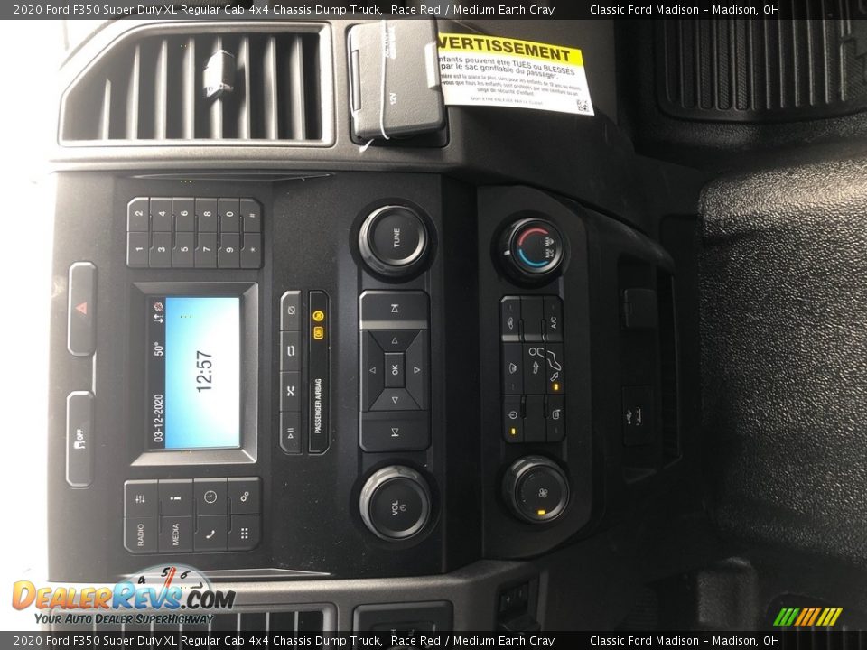 2020 Ford F350 Super Duty XL Regular Cab 4x4 Chassis Dump Truck Race Red / Medium Earth Gray Photo #18