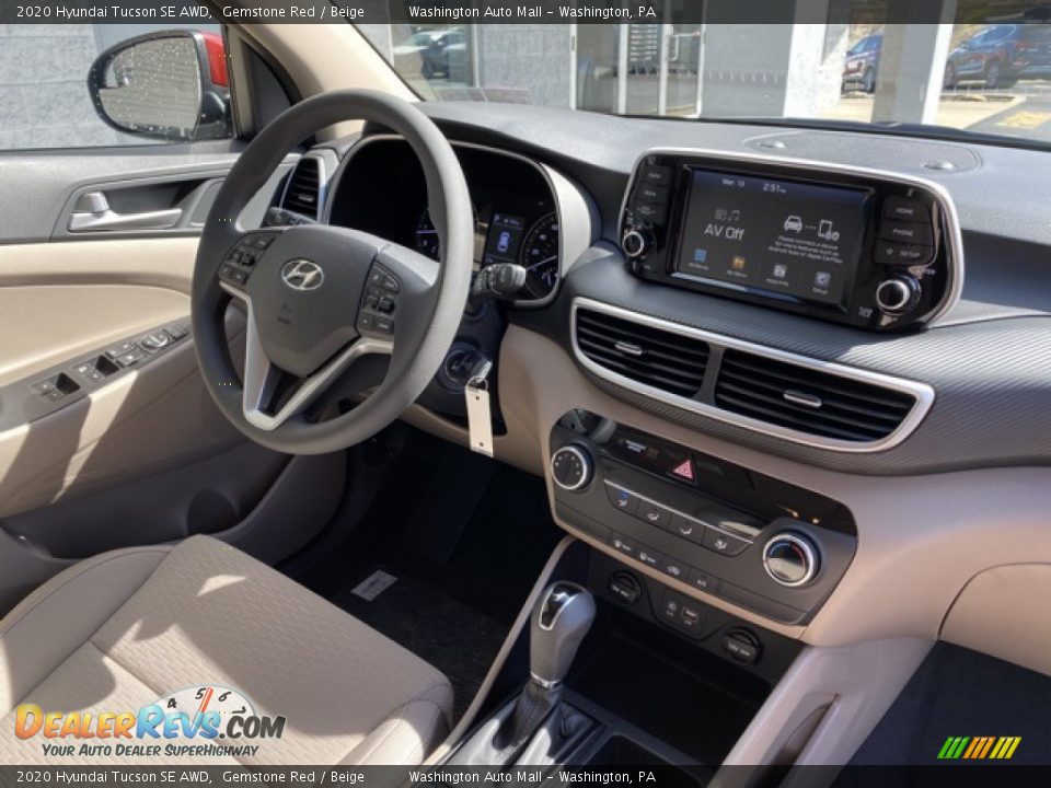 2020 Hyundai Tucson SE AWD Gemstone Red / Beige Photo #19