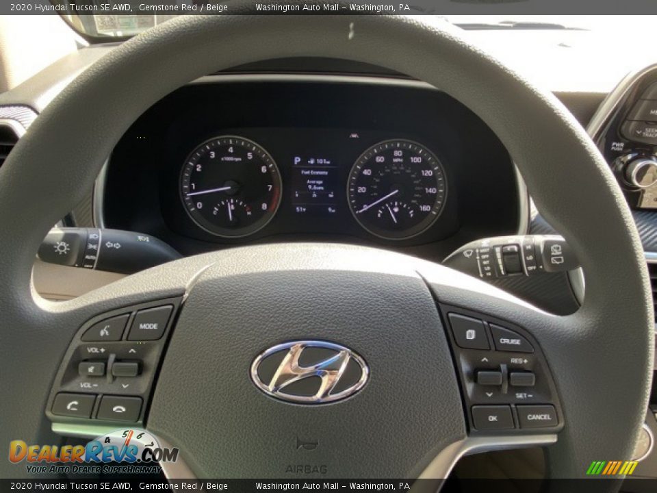 2020 Hyundai Tucson SE AWD Gemstone Red / Beige Photo #22