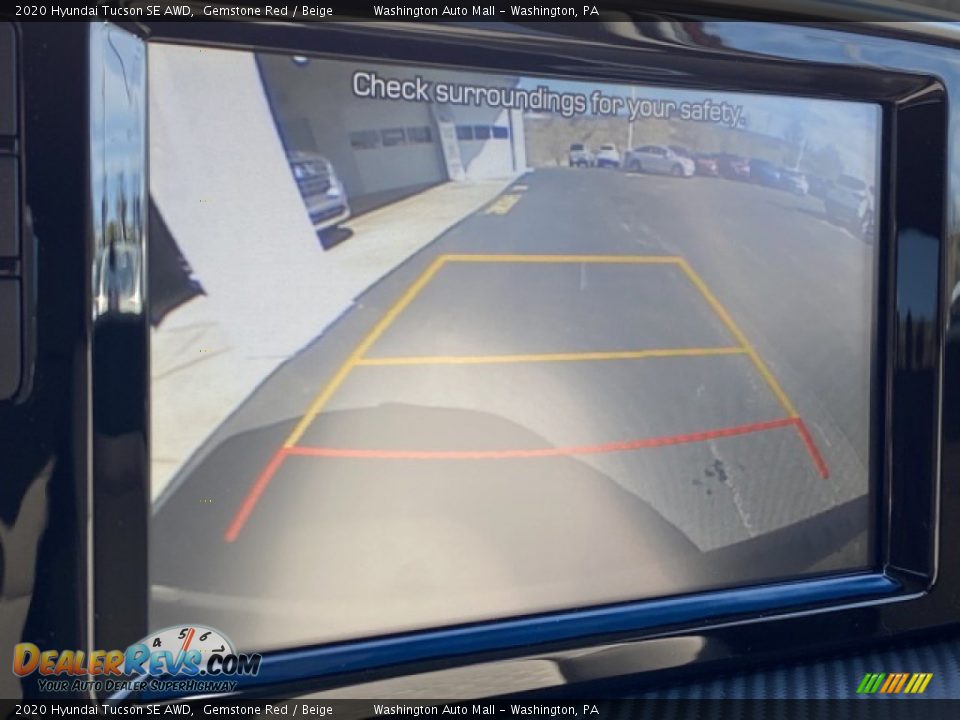 2020 Hyundai Tucson SE AWD Gemstone Red / Beige Photo #24