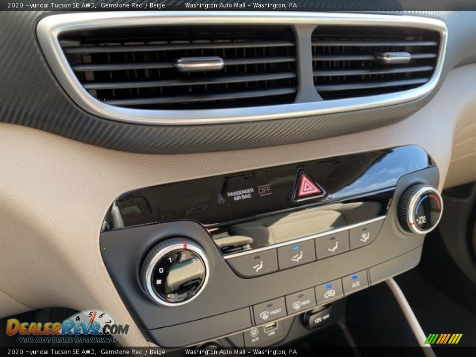 2020 Hyundai Tucson SE AWD Gemstone Red / Beige Photo #25
